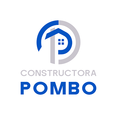 Constructora Pombo Logotipo branding graphic design illustration logo vector