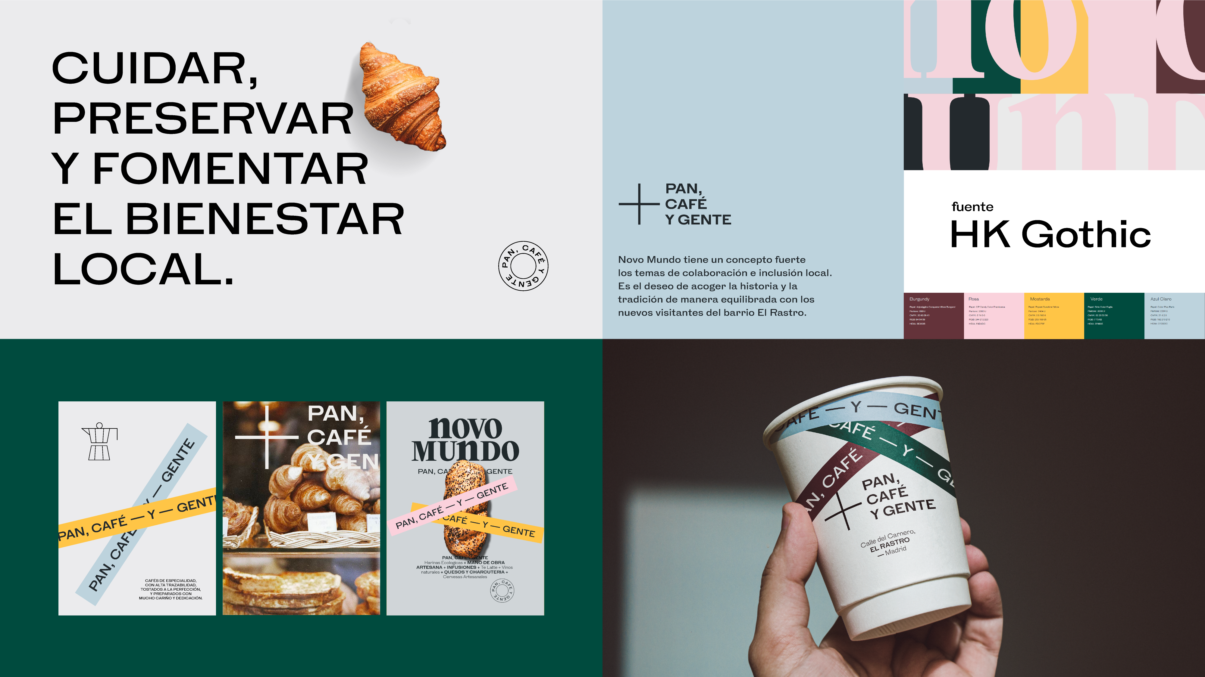 Pan Cafe branding cafe coffee coffee logo illustration logo poster print