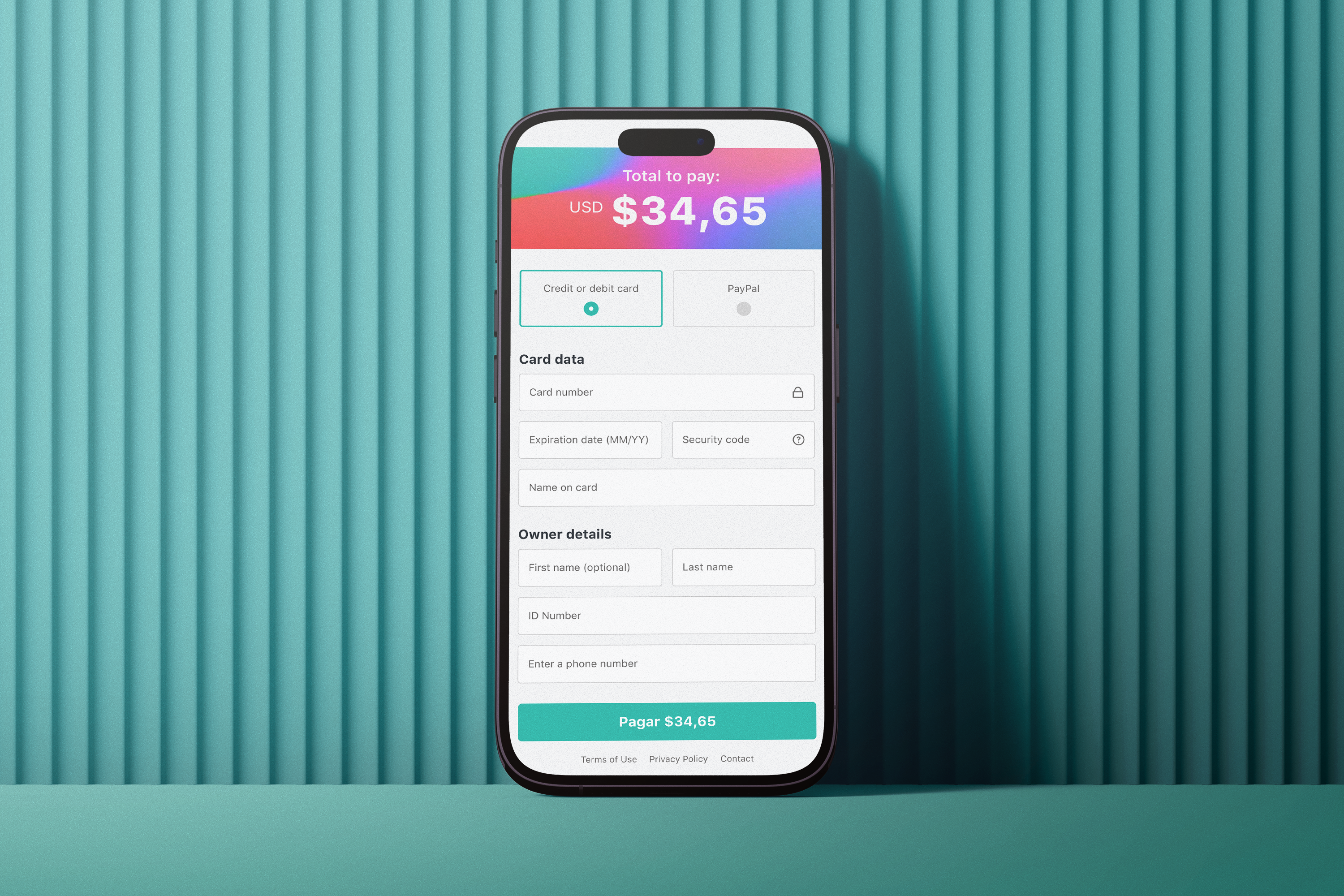 Credit Card Checkout - Daily UI #2 ui ui design web design