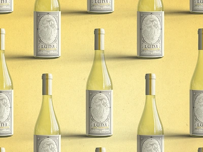 Luna Late Harvest - Wine Label Design astrological branding design graphic design illustration label designer luna moon packaging packaging designer photoshop white wine wine design wine designer wine label winery