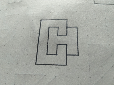 C & H Logo Sketch abstract design idea ideas inspiration letter lettermark logo logo design logo designer logodesign logomark logos mark minimal minimalist modern monogram simple sketches