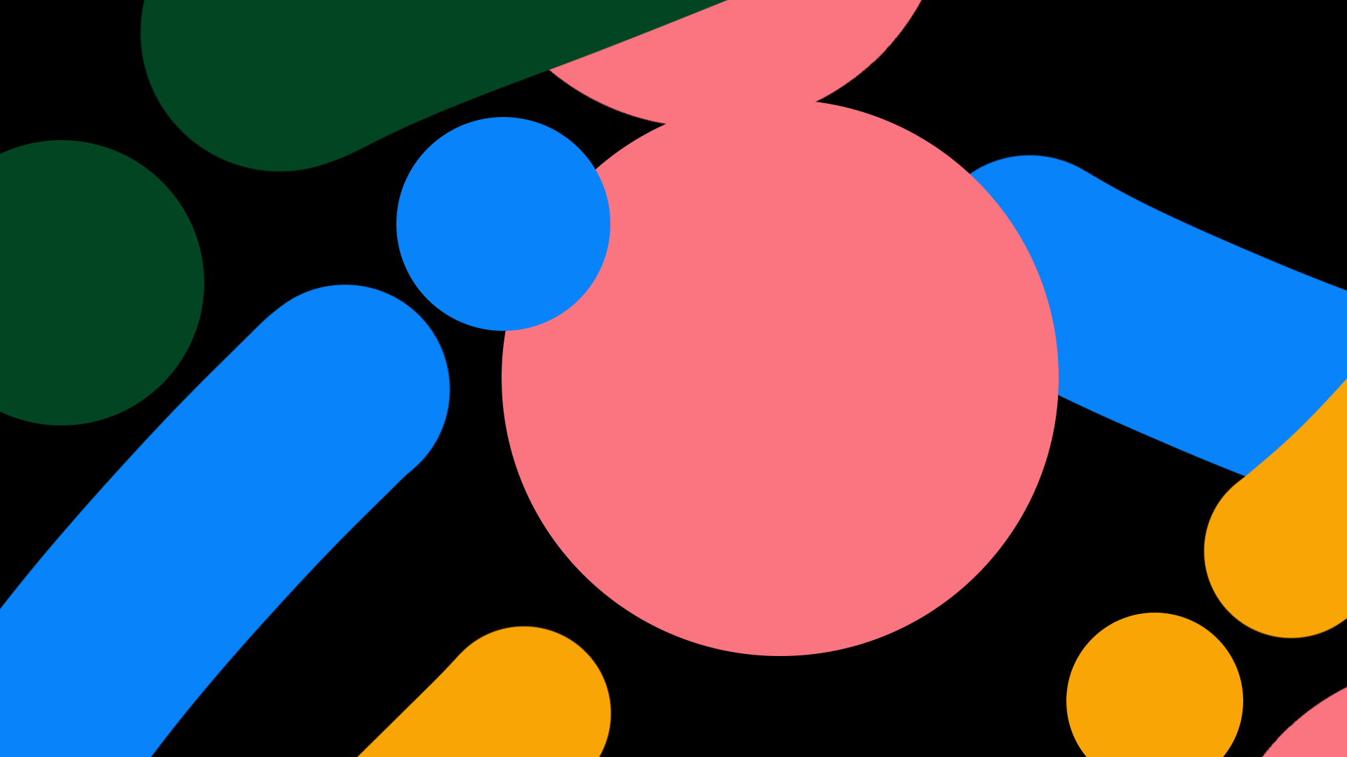 #04 – Supernova abstract blue circle green illustration line pink yellow
