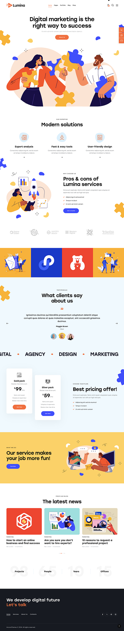 Lumina - Creative Agency WordPress Theme blog business design ui web design webdesign wordpress wordpress theme wordpress themes