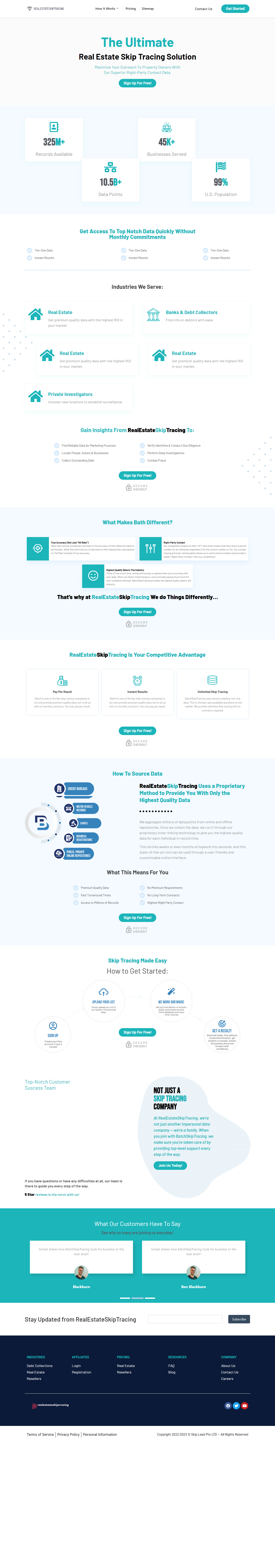 Real Estate Skip Tracing Service Website realestatewebsite website website layout wordpress website