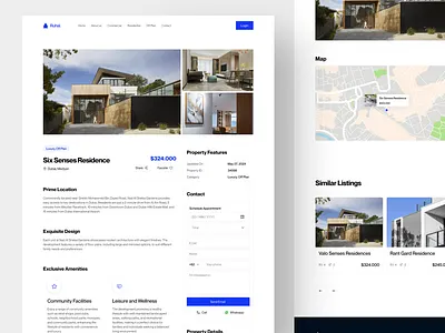 Ruhal. - Real Estate [Detail Page] clean detail page modern style property real estate real estate detail page