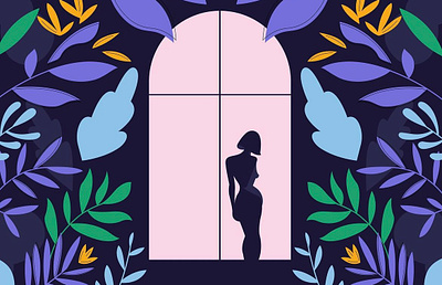 Woman in the Window illustration women