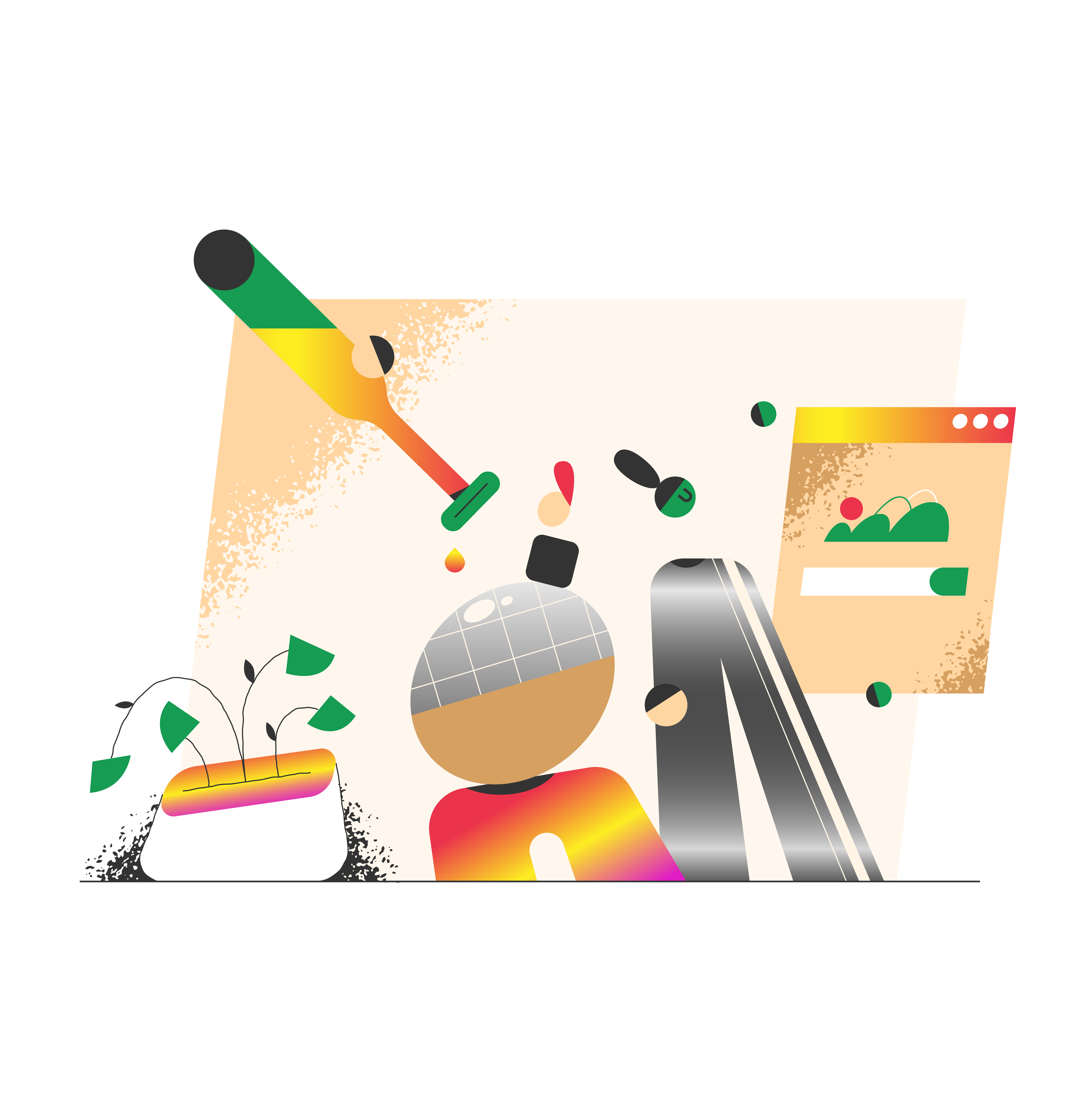 Teamwork character design design illustration product ui vector webdesign