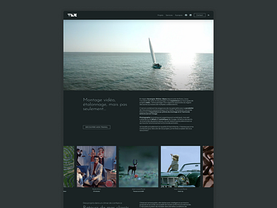 VLX - French Video Editor / Colorist darkmode elementor green grey minimalism picture ui videoeditor webdesign wordpress
