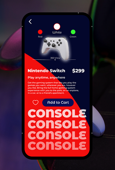 Nintendo Switch Buying Page ui