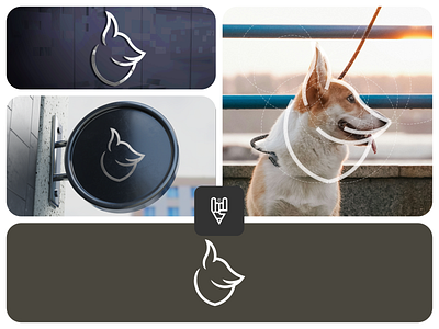 Dog Logo Design app branding design dog dog logo flat graphic design icon illustration logo pet pet lovers ui vector