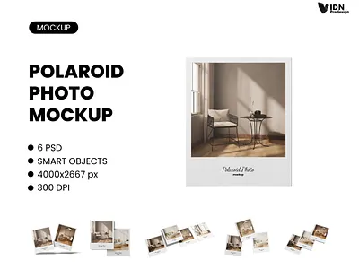 Polaroid Photo Mockup promotional