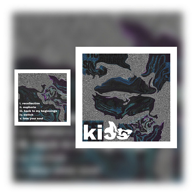 "Kiss" Album Cover album art branding cover design graphic design