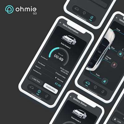 EV Booking and Control Apps apps booking car design graphic design mobile apps ui ux
