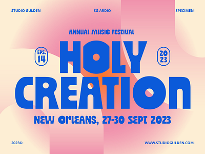 Holy Creation bold design display font fun graphic design illustration typedesign typeface typography