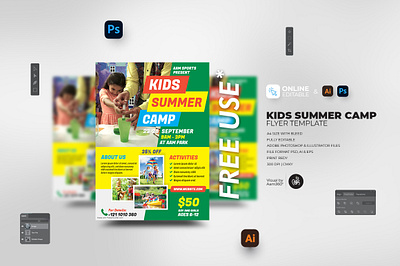 Kids Summer Camp Flyer Template aam360 aam3sixty flyer template fun kids activities kids fun camp flyer kids holidays kids sports poster kids summer camp flyer template kids summer camp poster kids time pre school sport summer summer camp flyer summer camp poster summer fun day