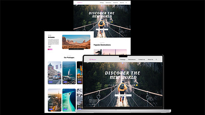 Voyage Travel figma holiday packages responsive travel