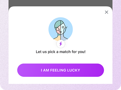 Tinder brings back the "I am feeling lucky" app design product design product designer ui uxdesign web