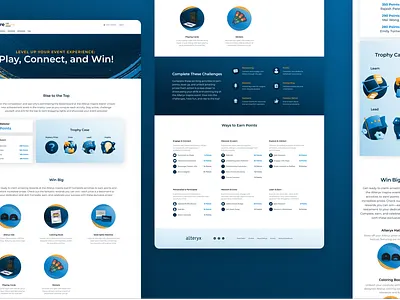 Gamified App Design app design app ui app ux corporate app creative design digital design event app event landing page gamification gamified app graphic design illustration interactive design landing page design mobile app responsive design ui design user interface ux design web design
