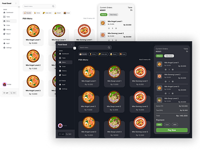 Food Menu app chasier clean design figma food foodapp menu ongoing saas ui wabsite webdesign website
