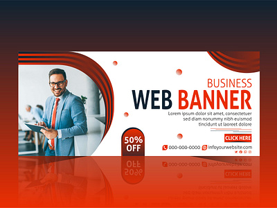 Creative & Modern Business Web Banner Design. banner branding business business web banner creative creative business web banner design graphic design professional professional business web banner web web banner