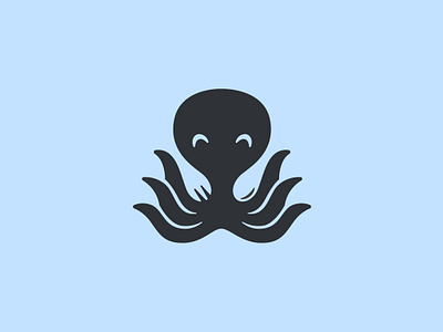 Seafood brand branding character design elegant food fork funny graphic design illustration logo logotype mascot modern negative space negativespace octopus sea seafood spoon
