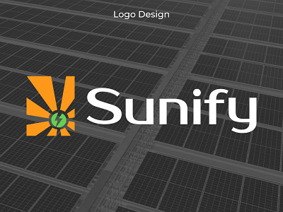 Sunify Solar Energy - Logo Design branding clean energy graphic design green energy logo renewable renewable energy solar solar energy solar panel solar power sustainableenerg