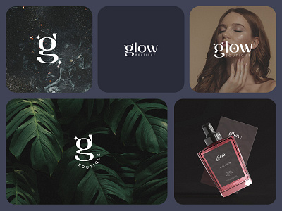 Glow Boutique Identity Design business logo