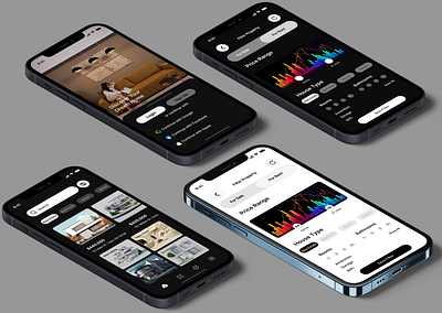 UI/UX Real Estate Mobile App Design app designe application design branding design figma design illustration interactive designe landing page design mobile app design product designe property design real estate design ui design ux design web designe