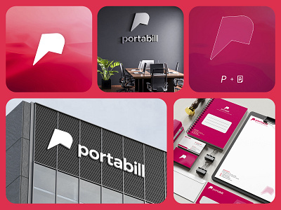 Portabill identity Design business logo
