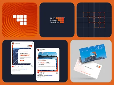 Trec branding identity business logo