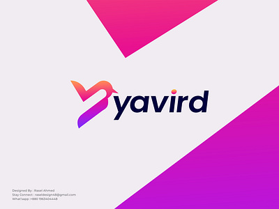 Yavird Modern Branding Logo design birds business logo company icon identity letter y logo logo branding logo design logo mark logo type modern modern logo design tamplatt