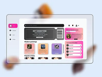 The Art Site app branding design graphic design illustration logo typography ui ux vector