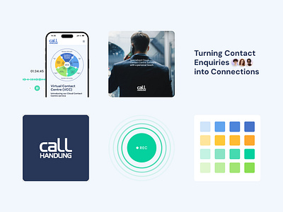 Call Handling - Call Center Platform blue branding call center contact dashboard design logo platform ui ux uxui website