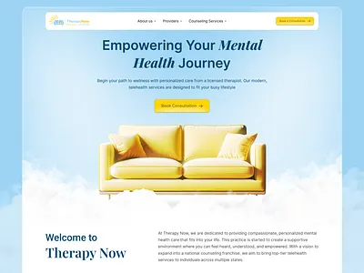 Therapy Website Design design landing page landing page design landing page ui therapist therapy website ui ux website design website ui