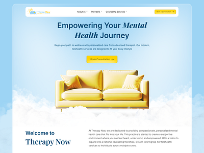 Therapy Website Design design landing page landing page design landing page ui therapist therapy website ui ux website design website ui