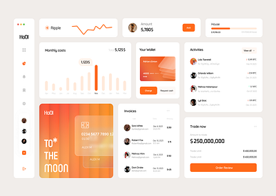 Finance Components chart clean component dashboard figma finance finance software finances financial graph interface minimal payment ui uidesign uiux user ux web