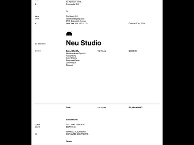 Oficina Neue™️ Invoice Template for Pages apple download editorial estimate helvetica invoice minimal minimalistic modern pages quote template typography