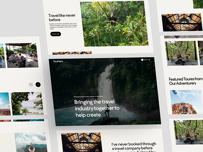 Tourhore -Travel website design case study design figma framer home page landingpage minimal website travel website ui ui ux web design