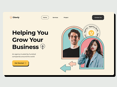 Exploration - Agency Landing Page agency ui ux