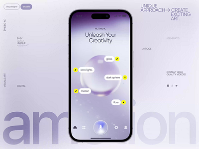 Amotion - Online Banking App Concept 3d ai art automated content creative dailyuix design digital future generate inspiration mobile motion software tech tool ui ux video