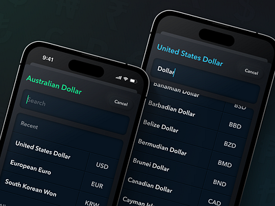 Change Currency Converter 3d app apple branding bright conversion currency dark mode ios iphone mockup money neon neumorphic neumorphism ui ux