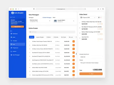 POS System Cashier for Vehicle Service cashier cashier app dashboard dashboard cashier garage homepage pos pos app pos cashier pos system saas website service app ui design vehicle service web design website