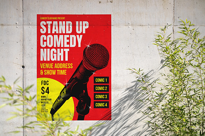 Stand Up Comedy Night Poster Design comedy design poster stand stand up stand up comedy up