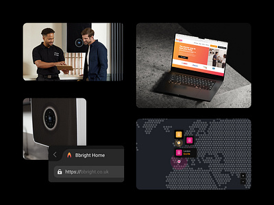 Bbright.co.uk - UI/UX Design 3d branding landing page ui