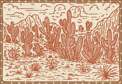 Cactus Desert branding cactus company brand logo company branding company logo cowboy desert design graphic design illustration logo rodeo typeface