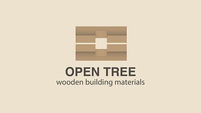 Logo for a building materials production company abstract building construction earth emblem graphic design home house idea logo logo design logotype manufacturing material minimal nature tree wood