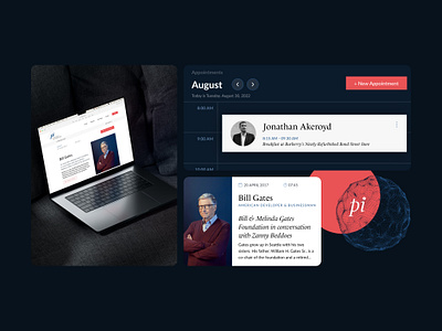 Pi Capital - UX/UI Redesign brand identity