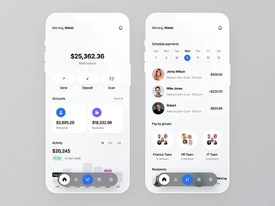 App UI app design app ui banking app concept design design finance app fintech minimal mobile app mobile app design mobile design mobile ui mockup modern design popular shot ui design ui ux design wallet wallet ui