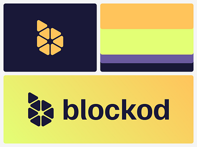 Blockod | Logo design block logo blockchain branding branding and identity design identity branding logo design logo design branding unused logo
