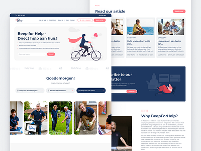 Home Page design | Non-Profit organization website concept design help home inspiration landing non profit ui ux website
